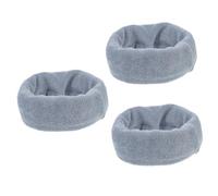 BESPORTBLE 3pcs Portable Pet Earmuff for Dogs and Cats Elastic Comfortable Snood for Noise Reduction and Warmth for Winter Activities Washable Dog Ear Covers Grey