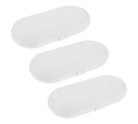 BESPORTBLE 3pcs Portable Water Flosser Storage Organizer Hard Shell Case for Travel Compatible with Philips Oral Irrigator and Nozzles Compact Plastic Box for Trips
