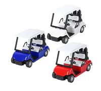 BESPORTBLE 3Pcs Pull Back Golfing Cart Model for Educational Vehicle with Realistic Design and Bright Colors Portable Childrens Enlightenment Plaything and Room Decoration