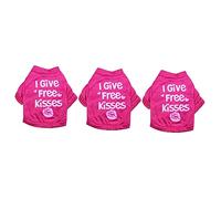 BESPORTBLE 3pcs Puppy Clothes Dog Costumes Cotton Vest T-shirt Comfortable Fashionable Ideal for Small Dogs s Small