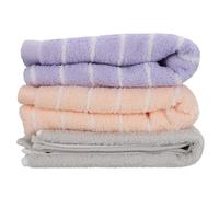 BESPORTBLE 3pcs Pure Cotton Face Towels for Bathroom Adults Thick Water Absorption Quick Dry Breathable Bath Towels with Soft Skin-friendly Stitching Mixed Colors