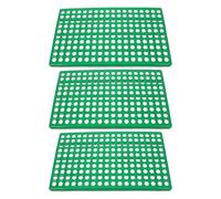 BESPORTBLE 3pcs Rabbit Cage Mat round Hole Leakproof Plastic Foot Pads, Universal Anti-bite Flooring for Small Pets, Bunny and Hamster Cage Floor Mats 30x50cm for Rabbit Habitats