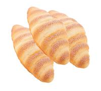 BESPORTBLE 3pcs Realistic Faux Bread Models Simulation Food Props for Bakery Kitchen Decor and Photography Staging with Attention Grabbing Miniature Food Display