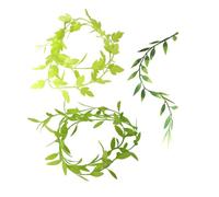 BESPORTBLE 3pcs Realistic Miniature Artificial Leaf Vines for Dollhouse Garden Scenery Decoration High Simulation Faux Greenery with Delicate Craftsmanship DIY Accessories for Fairy Garden