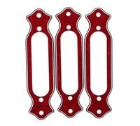 BESPORTBLE 3pcs Red Plastic Electric Pickup Rings for Acoustic and Electric Guitars, Single Coil Pickup Mounting Rings, Enhancing Performance with Pristine and Articulate Sound for Different