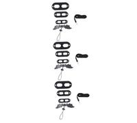 BESPORTBLE 3pcs Reptile Chest for Outdoor Use Pet Pulling Strap for Lizards and Squirrels Black Design Wings for Safe Walking and Training