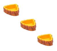 BESPORTBLE 3pcs Reptile Feeder Bowl Pet Water and Food Dish for Lizards Spiders and Creatures Smooth Design for Easy Drinking and Feeding