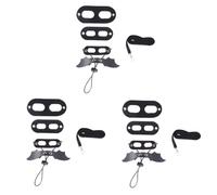 BESPORTBLE 3pcs Reptile Traction for Lizard Squirrel Chest Strap Wings Outdoor Pulling Rope Black Practical Pet Supplies for Safe Exploration