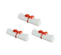 BESPORTBLE 3pcs Resin Graduation Ornaments Miniature Scroll Models for Graduation Season Decor Creative Micro Landscape Accessories for Celebratory Displays