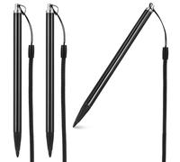 BESPORTBLE 3pcs Resistive Touch Screen Stylus Pens with Anti-Loss Spring Rope, Metal Capacitive Stylus for Phone, Tablet, and POS Devices, Portable Screen Pens for Office and Navigation