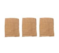 BESPORTBLE 3PCS Reusable Linen Burlap Bags for Food Storage Multi-Purpose Woven Jute Sacks for Potatoes Rice Nuts Vegetables Breathable Biodegradable Household Organizers