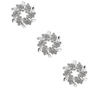 BESPORTBLE 3pcs Rhinestone Brooch Pin for Women Elegant Wedding Birthday Accessory Versatile for Formal Casual Occasions Unique Design for Brides Bridesmaids Special Events