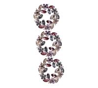 BESPORTBLE 3pcs Rhinestone Crystal Flower Brooch Pin for Women Aesthetic Shawl Lapel Pin Elegant Accessory for Weddings Parties and Everyday Wear Easy to Attach to Clothes and Bags