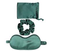 BESPORTBLE 3pcs Set Eye Mask Silk Sleeping Eyeshade with Hair Rope and Storage Bag for Travel and Home, Faster Sleep and Calming Facial Skin, for People Suffering from Insomnia