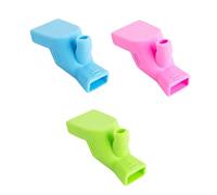 BESPORTBLE 3pcs Silicone Faucet Extender for Kids Toddler - Universal Sink Handle Extension, Water Guide Tube in Green Blue Pink for Bathroom and Kitchen Use