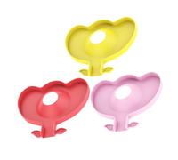 BESPORTBLE 3pcs Silicone Kitchen Sink Splashing-Proof Draining Mats Faucet Guard, Under Sink Storage Rack Protector in Pink, Red and Yellow for Kitchen Drain Basket