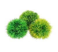 BESPORTBLE 3pcs Simulated Aquatic Plant Balls Decorative Artificial Fish Tank Plants Plastic Grass Ornaments for Aquarium Turtle Tank