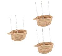 BESPORTBLE 3pcs Small Animal Hammock Swing Toy Bed Rabbit Boredom Breaker Guinea Pig Bed Chinchilla Hammock Hamster Supply