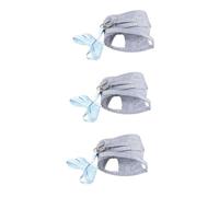 BESPORTBLE 3pcs Small Pet Chest Strap for and Comfortable Vest Stylish Stripe Design Easy to Put and Take off for Outdoor Adventures