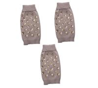 BESPORTBLE 3pcs Squama Design Dog Sweater Warm Pet Costume for Miniature Dachshund Puppy Coat Winter Dog Sweater Pet Autumn Clothes Size Xxs (grey)