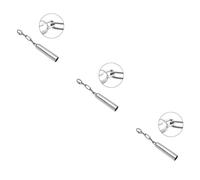 BESPORTBLE 3pcs Stainless Steel Bell Toy for Medium to Large Parrots and Squirrels Bird Cage Accessory to Curiosity and Engagement Large