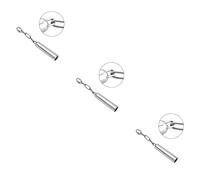 BESPORTBLE 3pcs Stainless Steel Parrot Toy Bell Small for Medium to Large Parrots and Squirrels and Sounding Pet Toy for Cage Enrichment and Foraging Activities