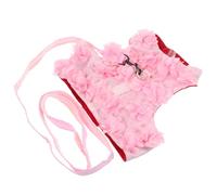 BESPORTBLE 3pcs Stereo Flower Traction Chest for Dogs and Breathable Pet Vest Leash Cute Spring Design Xl
