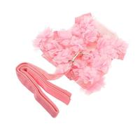 BESPORTBLE 3pcs Stereo Flower Traction Chest Harness for Dogs Breathable and Cute Design for Spring and Summer Walks