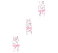 BESPORTBLE 3pcs Strawberry Printed Pet Dress for Cotton Dog Skirt Straps for Outdoor Activities and Special Occasions