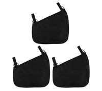 BESPORTBLE 3Pcs Stroller Organizer Bag with Mesh Side Storage, Universal Hanging Pram Organiser with Adjustable Non-Slip Straps for Carriage Travel and Daily Use