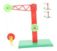 BESPORTBLE 3PCS Teaching Pulley Model with Stand for Physics Experiments Primary School Educational for Learning Simple Machine Pulley Systems and Mechanics Principles Random Color