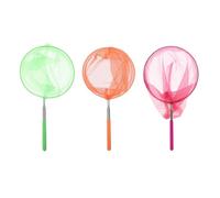 BESPORTBLE 3pcs Telescopic Insect Catchers Extendable Butterfly Nets Kit for Retractable Stainless Steel Bug Nets Orange Green Purple for Outdoor Exploration