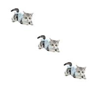 BESPORTBLE 3pcs Thin Cat Neutering Clothes Soft Suit for Comfort Prevents Licking Plum Blossom Breathable and Elastic Design