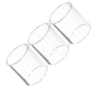 BESPORTBLE 3pcs Transparent Glass Guitar Slide Bar Set with Secure Finger Sleeve Rings for Acoustic and Bass Guitar Players Clear Finger Positioning Slip-resistant Design for Adults