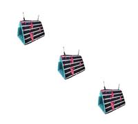 BESPORTBLE 3pcs Triangle Thicken Warm Parrot Hammock Bed House Cozy Minimalist Bird Nest for Birds Durable Design for Play and Sleep Home Decor Accessory