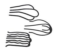 BESPORTBLE 3pcs U Shaped Hair Side Combs for Women Iron Hairpins for Easy Styling Elegant Hair Clips and Occasions Enhance Your Charm and Beauty
