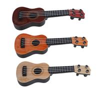 BESPORTBLE 3pcs Ukulele Guitar Four String Musical Instrument for Boys Safe Material Birthday for Musical Enlightenment and Talent Development