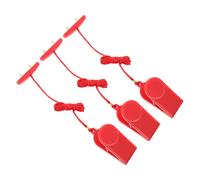 BESPORTBLE 3pcs Universal Treadmill Emergency Stop Key with 2-prong Safety Switch, Lightweight Plastic and Copper Running Machine Parts for Exercise Machines in Households and Gyms
