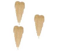 BESPORTBLE 3pcs Vintage Woman Brooch Tassel Lapel Pin Corsage Decor Breast Pin Elegant and Fashion Accessory for Women