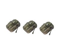 BESPORTBLE 3pcs Waist Pack for Outdoor Activities Lightweight Belt Bag for Hiking Running and Travel Multiple Pockets for Phone Keys and Essentials Oxford Ruins Green