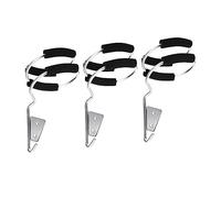 BESPORTBLE 3pcs Wall Mount Hair Dryer Holders Stainless Steel Salon Storage Racks for Bathroom and Beauty Salon Space Saving Durable Hairdryer Organizer