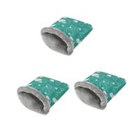 BESPORTBLE 3pcs Warm Pet Sleeping Sack for Small Animals Cozy Hamster Nest Blanket Lightweight and Portable Wrap for Guinea Pigs More Random Color