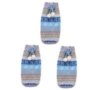 BESPORTBLE 3pcs Warm Sweater Pet Sweater Outdoor Pet Vest Dog Christmas Costume Clothes Winter Sweater Doggie Sweaters Pet Supplies Inflatable Cow Headband Sleeveless Dog Hoodies Blue