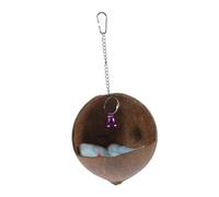 BESPORTBLE 3pcs Wear-resistant Coconut Shell Parrot Nest Bell Natural Hanging Bird House for Parrots Hamsters Squirrels and Guinea Pigs for Cozy Sleeping and Hiding