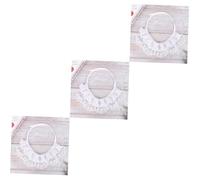 BESPORTBLE 3pcs White Dog Scarf Bib for Pets Stylish Pinafore Collar Neckerchief for Keeping Your Dog Clean and Comfortable