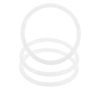 BESPORTBLE 3pcs White Rubber Singing Bowl Rings Cushion Pads to Prevent Bowls from Bumping and Colliding Suitable for Tibetan Singing and Sound Mats