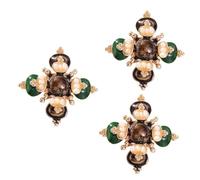 BESPORTBLE 3pcs Women Baroque Pearl Cross Brooch Pin Retro Style Clothing Lapel Grade Freshwater Pearls Elegant Birthday Valentine Day Comfortable Easy to Wear