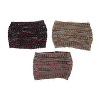 BESPORTBLE 3pcs Women Elastic Knitted Headband - Crochet Ear Warmer Vintage Wide Headbands Festival Party Hair Accessories Warm French Knit Bands For Winter