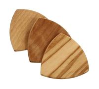 BESPORTBLE 3pcs Wooden Guitar Picks Set, Large Triangle Bass Plectrum, Multipurpose Instrument Plectrums for Acoustic and Electric Guitar Accessories