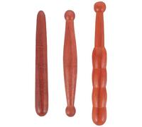 BESPORTBLE 3pcs Wooden Massage Sticks Set with Small Cylinder, Double-Ended Round, and Gourd Shape - Manual Acupressure Rods for Foot and Body Massage, Portable Therapy Tools for Relaxation